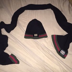 Gucci hat and scarf